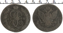 монета - 1762 – 1796 екатерина ii 5 копеек - подробная информация фото 1