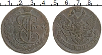 монета - 1762 – 1796 екатерина ii 5 копеек - подробная информация фото 1