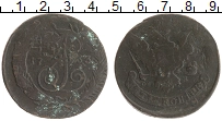 монета - 1762 – 1796 екатерина ii 5 копеек - подробная информация фото 1
