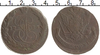 монета - 1762 – 1796 екатерина ii 5 копеек - подробная информация фото 1