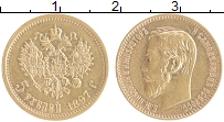 монета - 1894 – 1917 николай ii 5 рублей - подробная информация фото 1