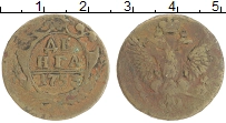 монета - 1741 – 1761 елизавета петровна 1 деньга - подробная информация фото 1
