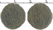 монета - 1762 – 1796 екатерина ii 1 полушка - подробная информация фото 1