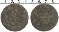монета - 1762 – 1796 екатерина ii 5 копеек - подробная информация фото 1