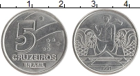 монета - бразилия 5 крузейро - подробная информация фото 1