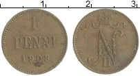 монета - 1894 – 1917 николай ii 1 пенни - подробная информация фото 1