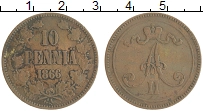 монета - 1855 – 1881 александр ii 10 пенни - подробная информация фото 1