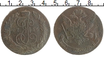 монета - 1762 – 1796 екатерина ii 5 копеек - подробная информация фото 1