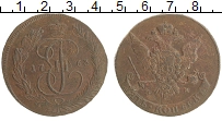 монета - 1762 – 1796 екатерина ii 5 копеек - подробная информация фото 1
