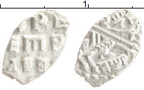 монета - 1689 – 1725 петр i 1 копейка - подробная информация фото 1