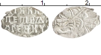 монета - 1689 – 1725 петр i 1 копейка - подробная информация фото 1