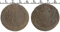 монета - 1762 – 1796 екатерина ii 5 копеек - подробная информация фото 1