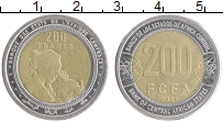 монета - центральная африка 200 франков - подробная информация фото 1