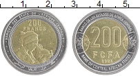 монета - центральная африка 200 франков - подробная информация фото 1