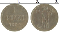 монета - 1894 – 1917 николай ii 1 пенни - подробная информация фото 1