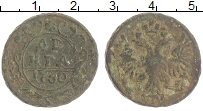 монета - 1741 – 1761 елизавета петровна 1 деньга - подробная информация фото 1
