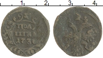 монета - 1730 – 1740 анна иоанновна 1 полушка - подробная информация фото 1