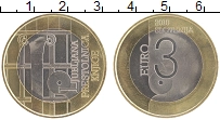 монета - словения 3 евро - подробная информация фото 1
