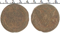 монета - 1762 – 1796 екатерина ii 5 копеек - подробная информация фото 1