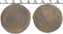 монета - 1762 – 1796 екатерина ii 5 копеек - подробная информация фото 1