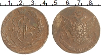 монета - 1762 – 1796 екатерина ii 5 копеек - подробная информация фото 1