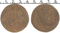 монета - 1762 – 1796 екатерина ii 5 копеек - подробная информация фото 1