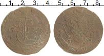 монета - 1762 – 1796 екатерина ii 5 копеек - подробная информация фото 1