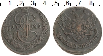 монета - 1762 – 1796 екатерина ii 5 копеек - подробная информация фото 1