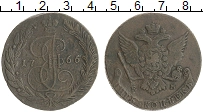 монета - 1762 – 1796 екатерина ii 5 копеек - подробная информация фото 1