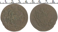 монета - 1762 – 1796 екатерина ii 5 копеек - подробная информация фото 1