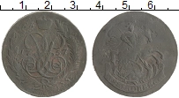 монета - 1741 – 1761 елизавета петровна 2 копейки - подробная информация фото 1