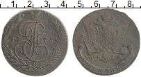 монета - 1762 – 1796 екатерина ii 5 копеек - подробная информация фото 1