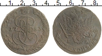 монета - 1762 – 1796 екатерина ii 5 копеек - подробная информация фото 1