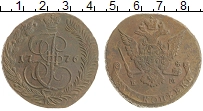 монета - 1762 – 1796 екатерина ii 5 копеек - подробная информация фото 1