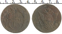 монета - 1762 – 1796 екатерина ii 5 копеек - подробная информация фото 1