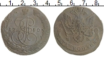 монета - 1762 – 1796 екатерина ii 5 копеек - подробная информация фото 1