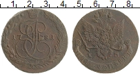 монета - 1762 – 1796 екатерина ii 5 копеек - подробная информация фото 1