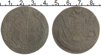 монета - 1762 – 1796 екатерина ii 5 копеек - подробная информация фото 1