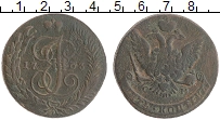 монета - 1762 – 1796 екатерина ii 5 копеек - подробная информация фото 1