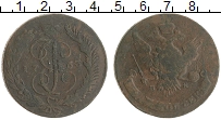 монета - 1762 – 1796 екатерина ii 5 копеек - подробная информация фото 1