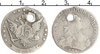 монета - 1762 – 1796 екатерина ii 15 копеек - подробная информация фото 1