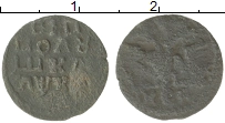 монета - 1689 – 1725 петр i 1 полушка - подробная информация фото 1