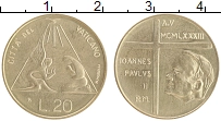 монета - ватикан 20 лир - подробная информация фото 1
