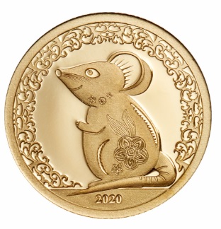 Фото Золотая монета с изо