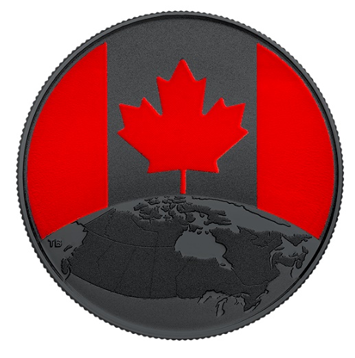 Фото Канадский флаг свети