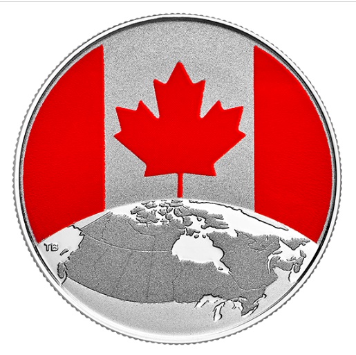 Фото Канадский флаг свети