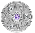 Читать новость нумизматики - Фиолетовый кристалл и Сваровски на серебряных 5 долларах Канады 