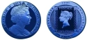 Читать новость нумизматики - Монета синего цвета от острова Вознесения 
