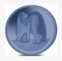 Читать новость нумизматики - Голубая титановая монета с пингвином