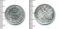 Монета 1894 – 1917 Николай II 25 пенни Серебро 1916